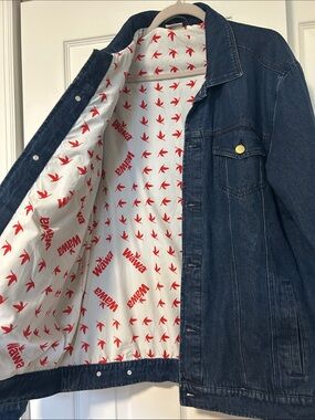 Wawa Lined Dark Blue Denim Jacket